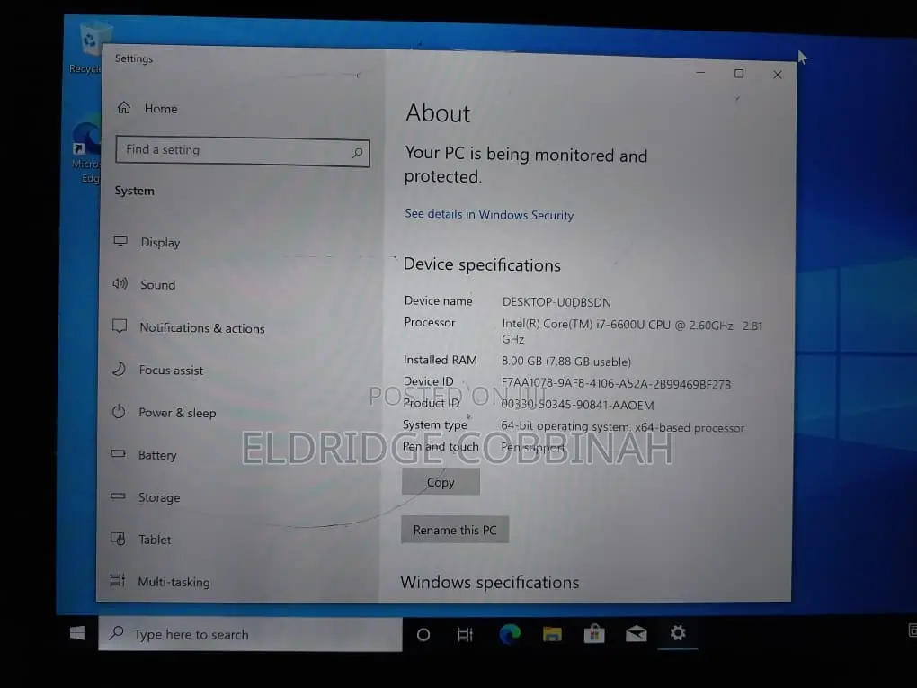 Laptop HP Spectre X360 8GB Intel Core i7 SSD 256GB