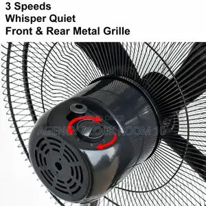 Hansen 18 Inch 3-Speed Low Noise Standing Fan - Black