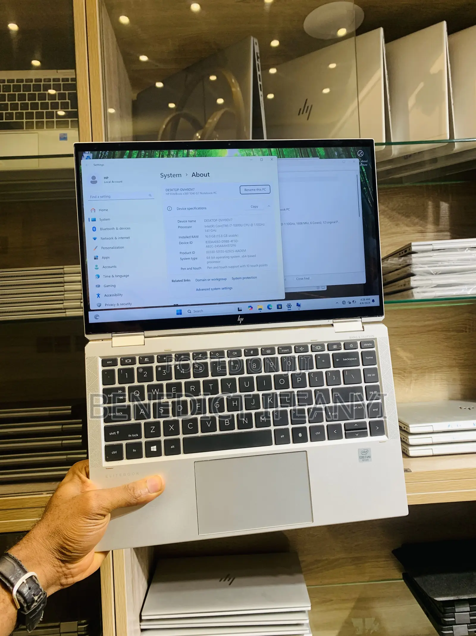 Laptop HP EliteBook x360 1040 G7 16GB Intel Core i7 SSD 512GB