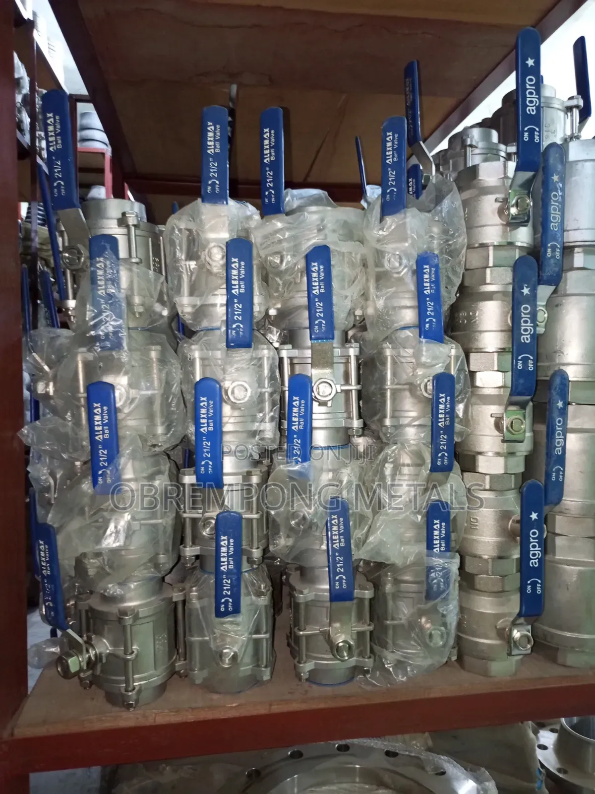 Dn100 Stainless Ball Valve Threaded Pins