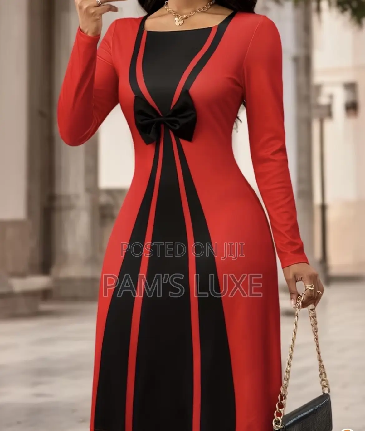 Elegant Bow Detailed Dress