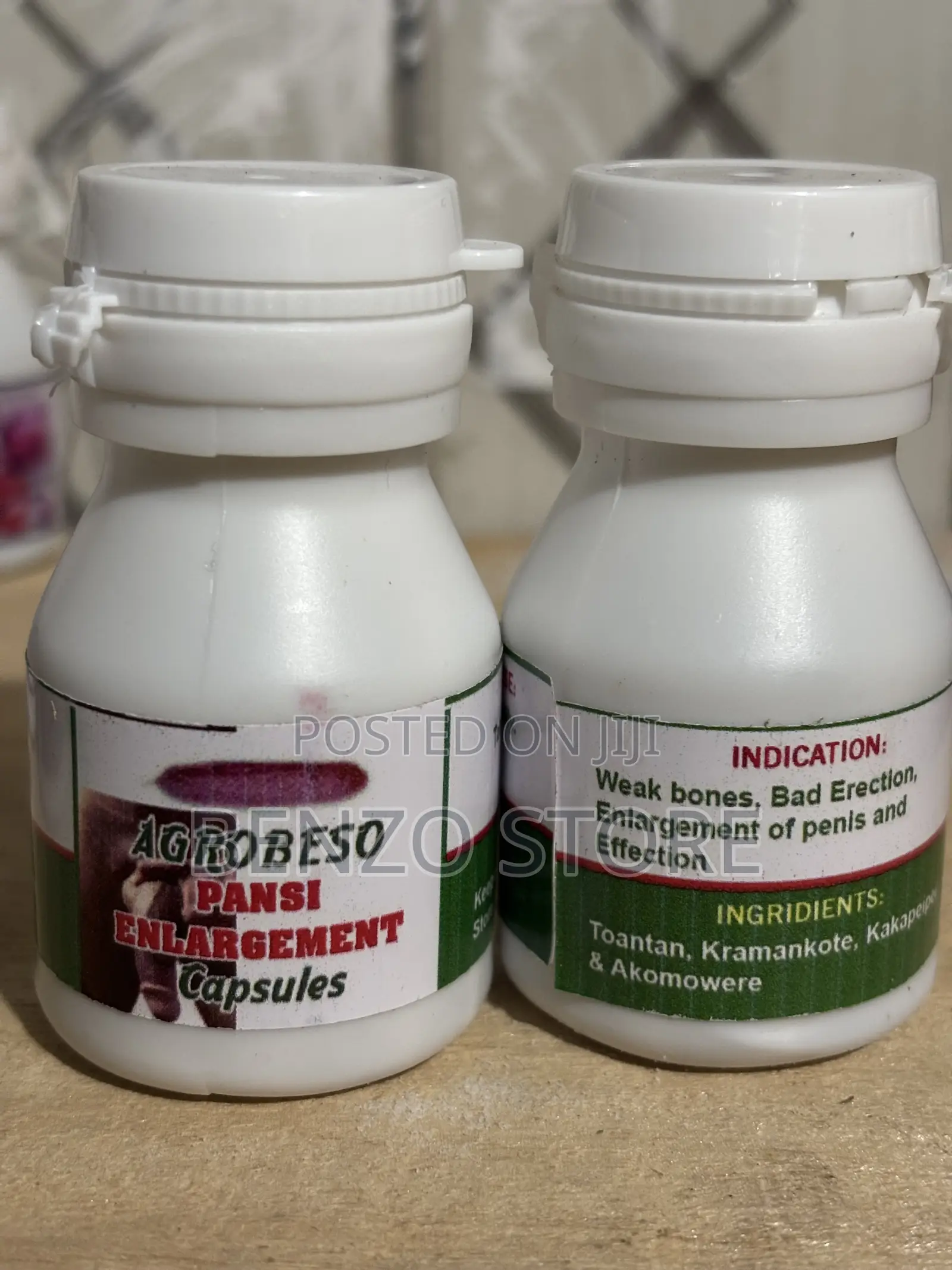 Original Herbal Agrobeso Penis Enlargement Capsules for Adult Men