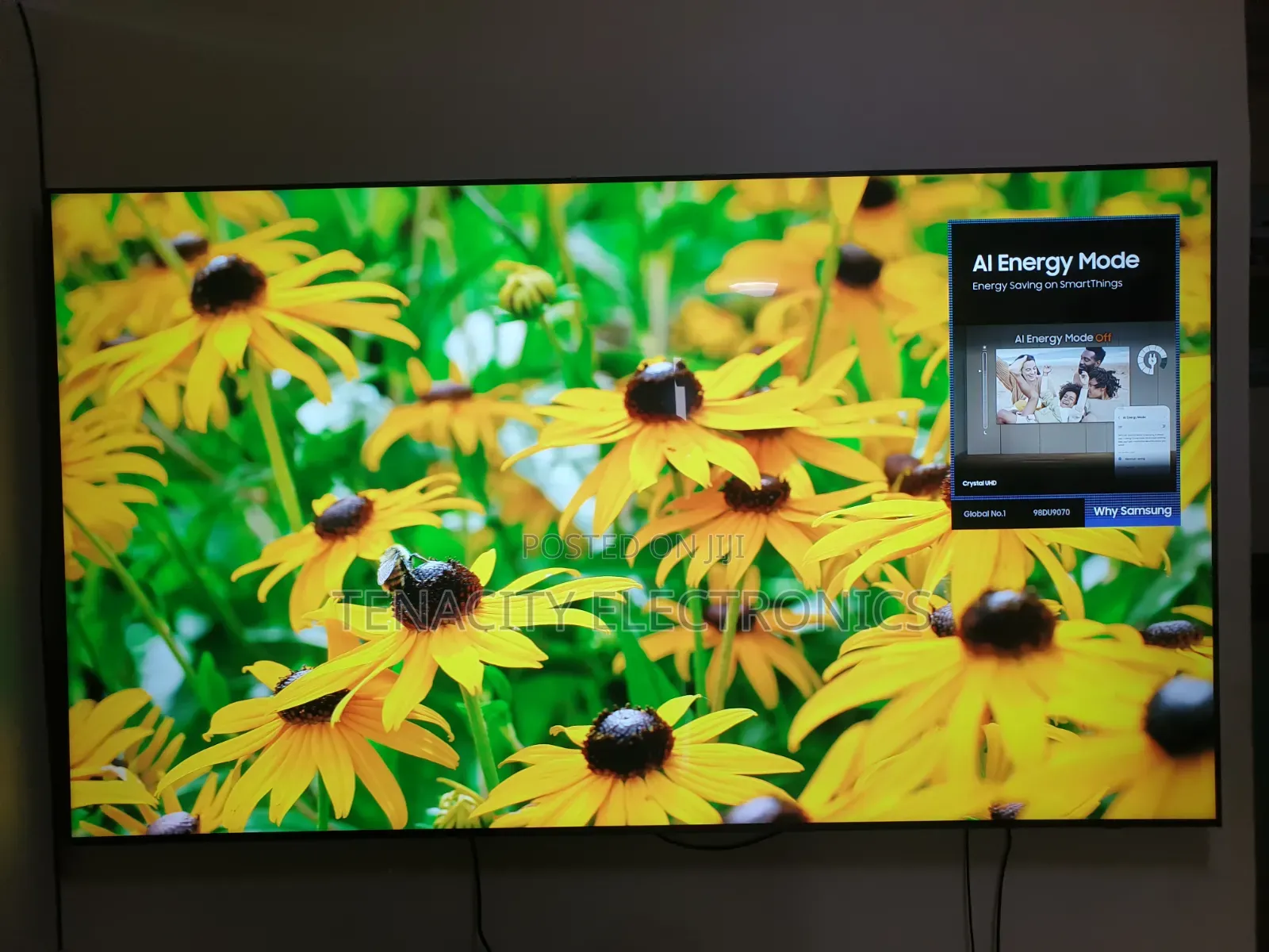 98"Samaung Crystal Uhd HDR Smart Satellite Tv