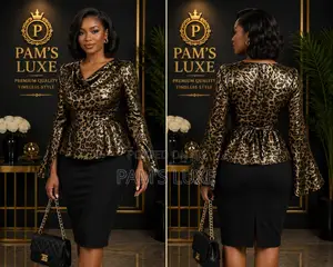 Luxe Leopard Peplum Blouse
