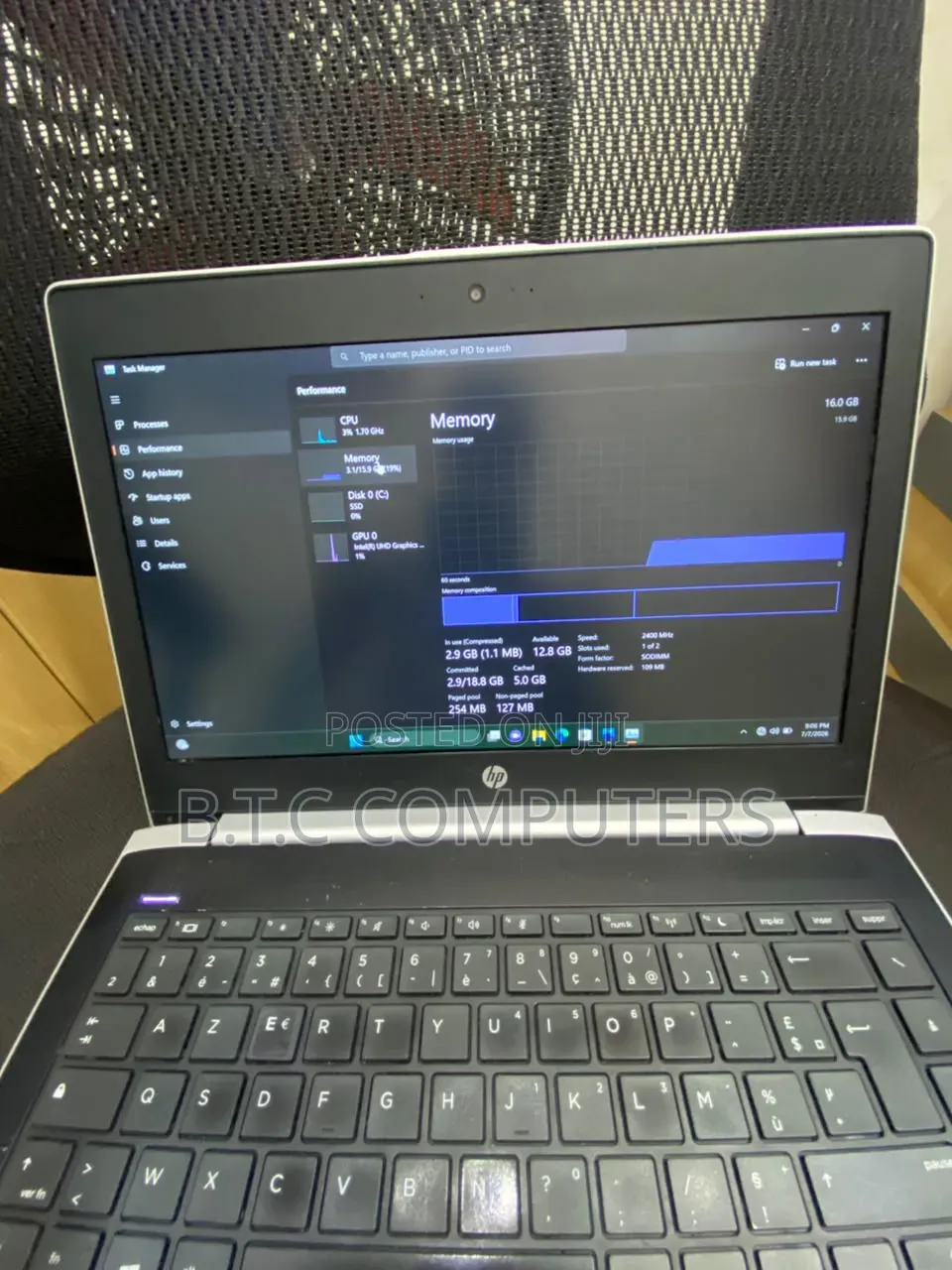Laptop HP ProBook 640 G3 16GB Intel Core i5 SSD 256GB