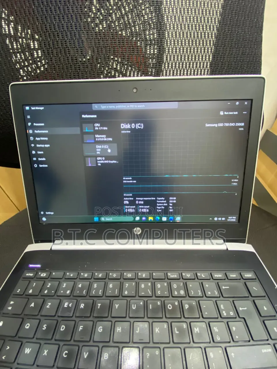 Laptop HP ProBook 640 G3 16GB Intel Core i5 SSD 256GB