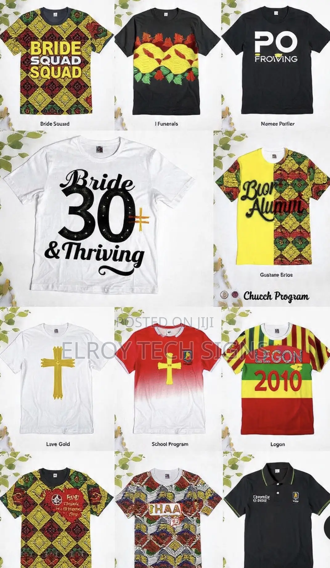 Custom T-Shirt Printing in Accra From 35ghc