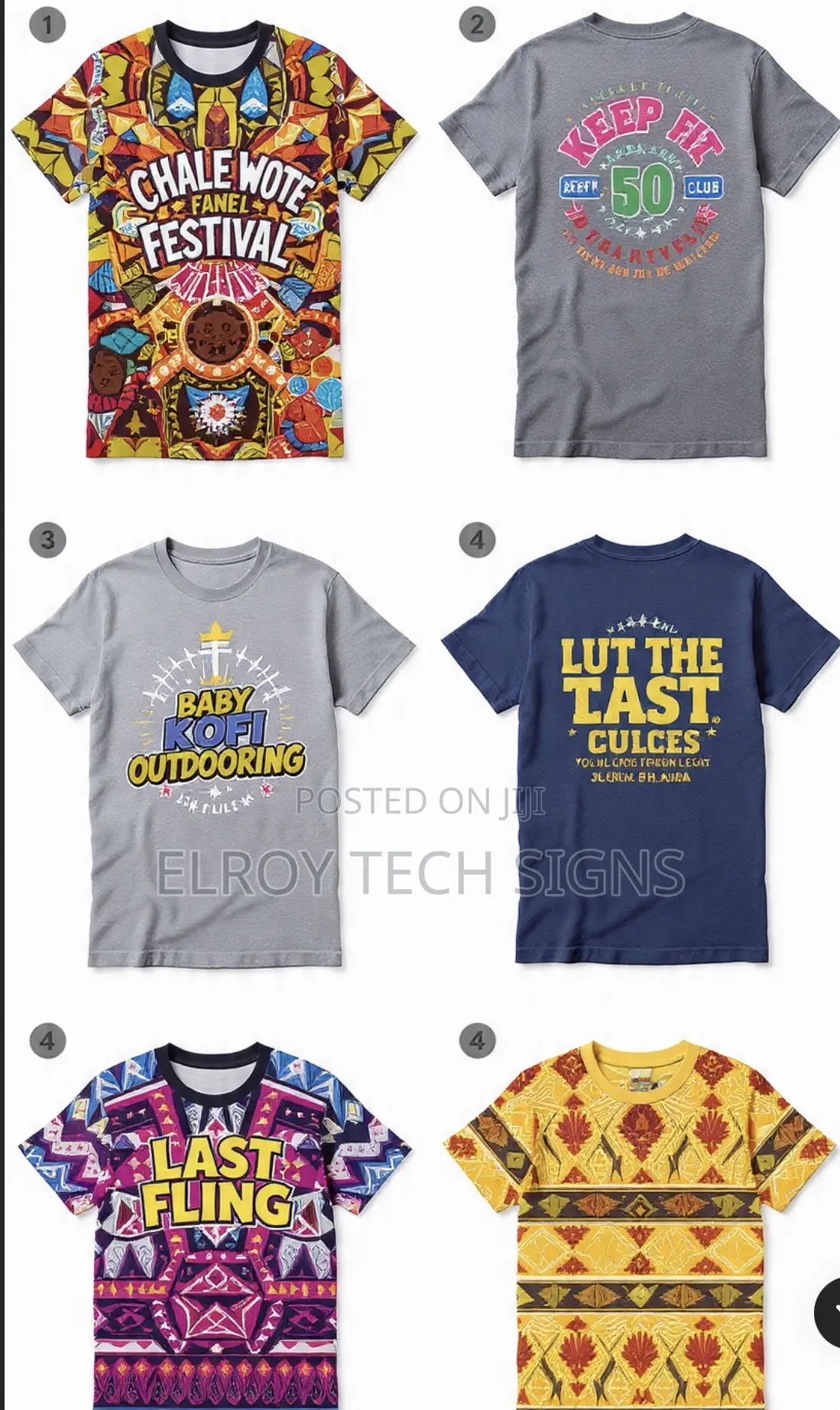 Custom T-Shirt Printing in Accra From 35ghc