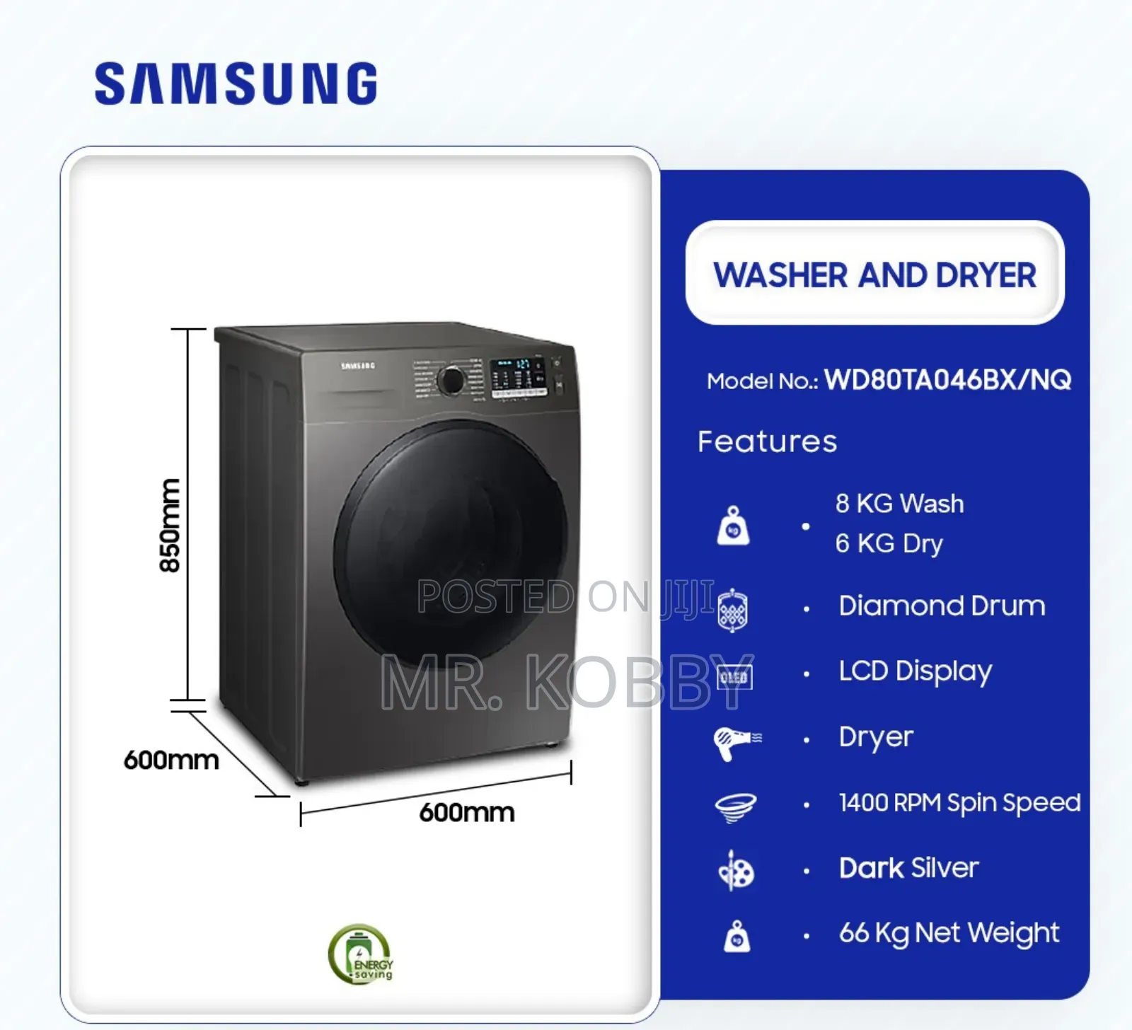 Samsung Washer and Dryer