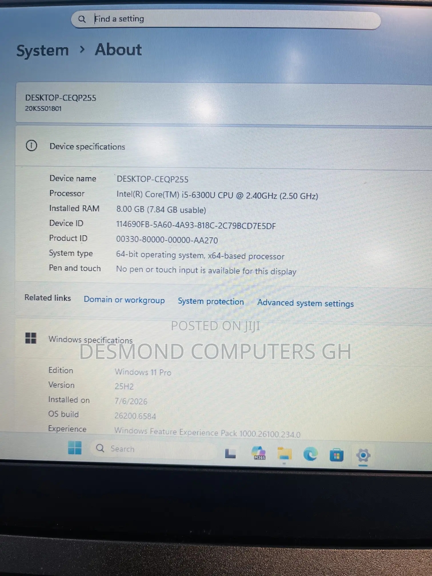 Laptop Lenovo ThinkPad X270 8GB Intel Core i5 SSD 256GB