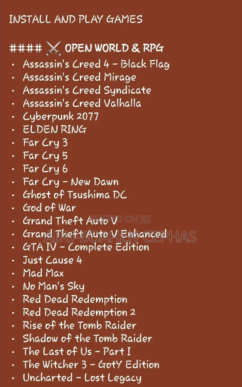 PC Online and Cracked Version Games Avaliable