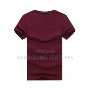 Casual Round Neck Short Sleeve T-Shirt - 6 Pieces - Multicolour