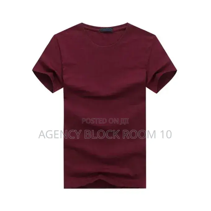 Casual Round Neck Short Sleeve T-Shirt - 6 Pieces - Multicolour