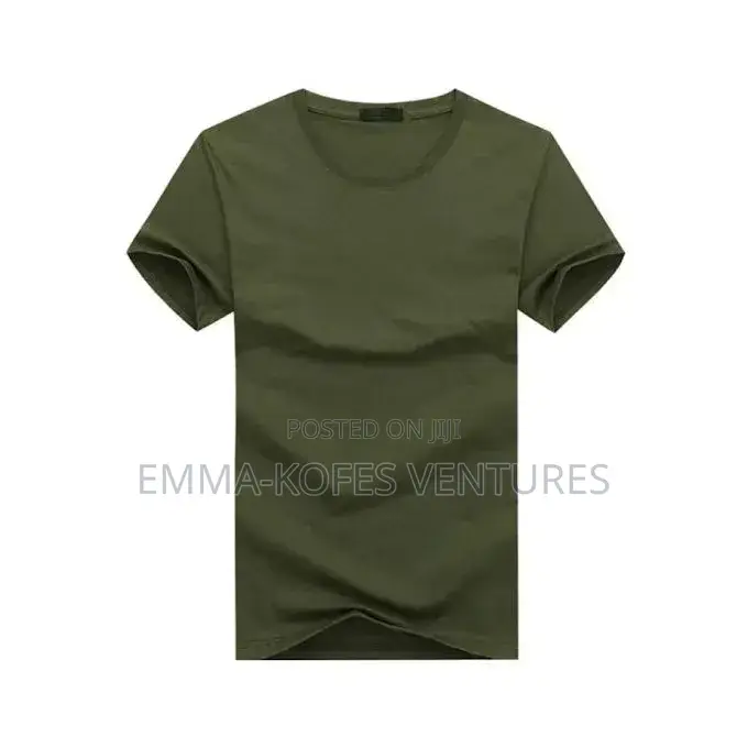 Casual Round Neck Short Sleeve T-Shirt - 6 Pieces - Multicolour
