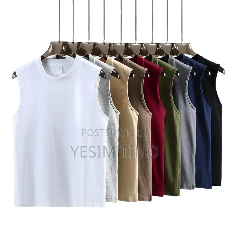180gram Plain Unisex Cotton T-Shirt and Armless Shirt