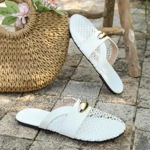 Moschino Net Flat Slippers