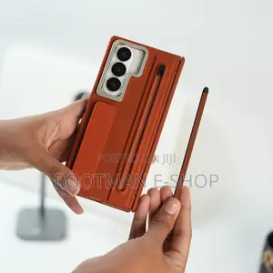 Galaxy Z Fold Series Premium Grip Strap Case With S Pen Holder Stand