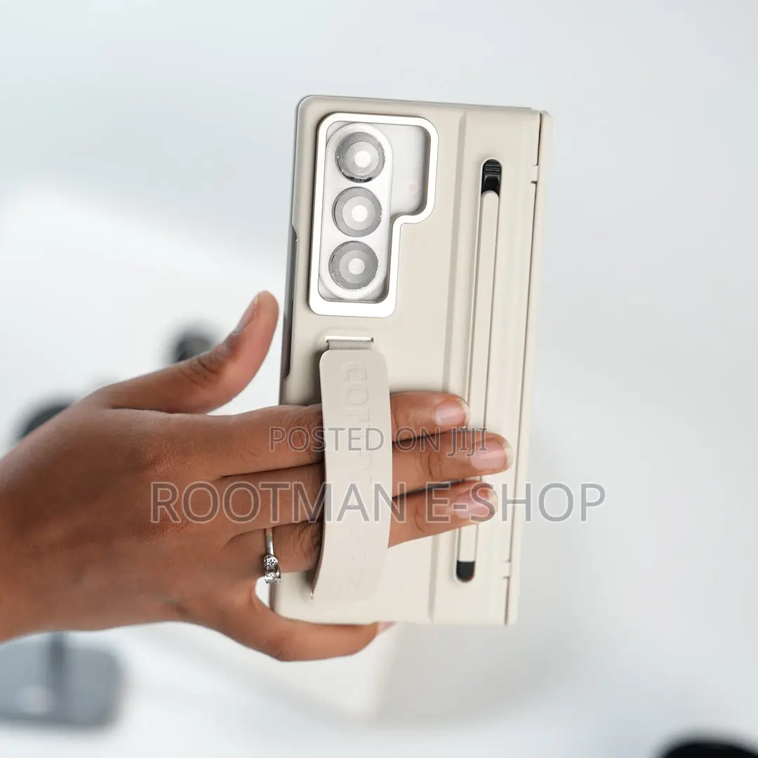 Premium Grip Strap Case With S Pen Holder Stand Galaxy Z Fold Series
