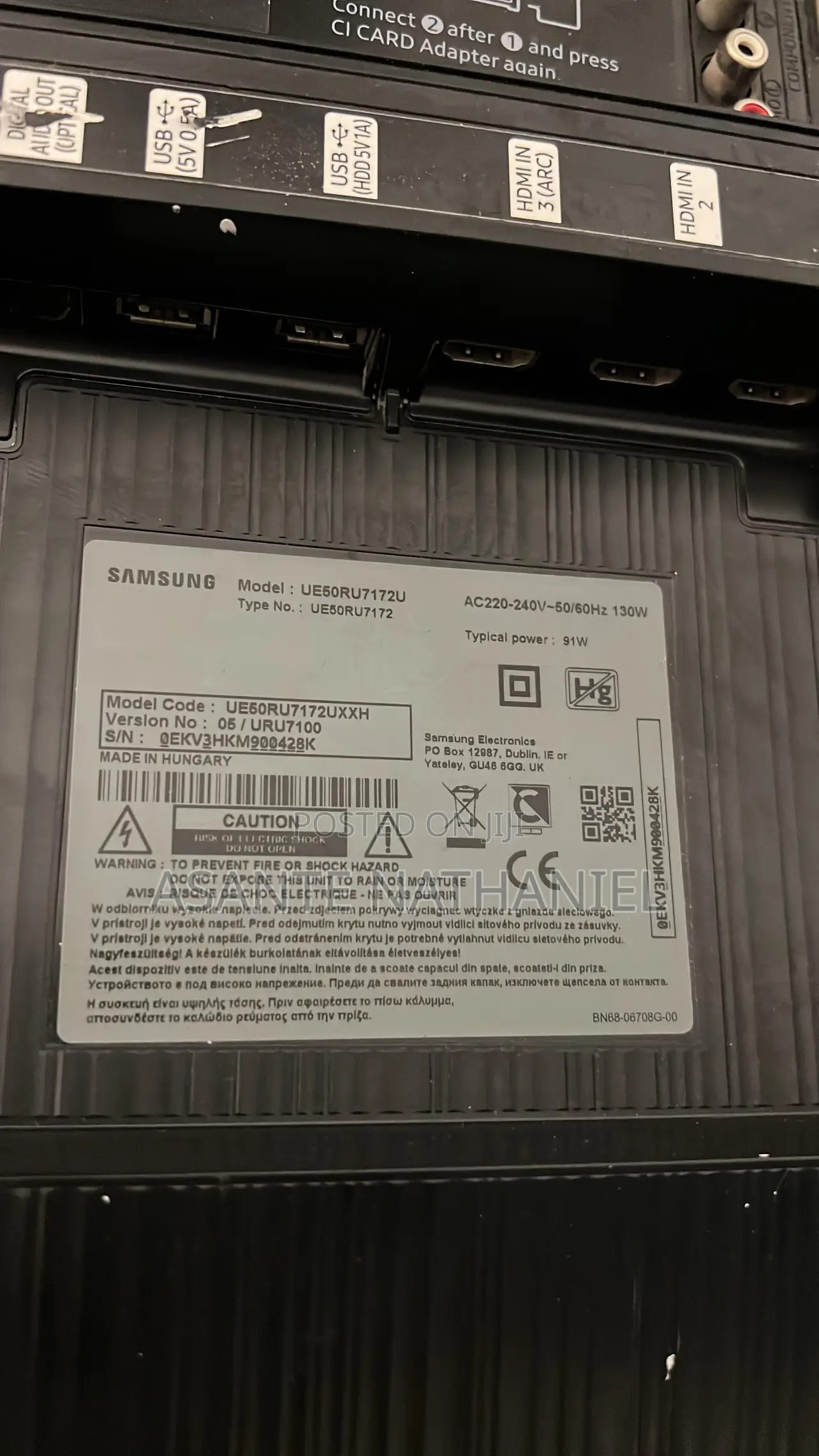 Samsung Series 7 50” Smart Tv – Screen Occasionally Shakes