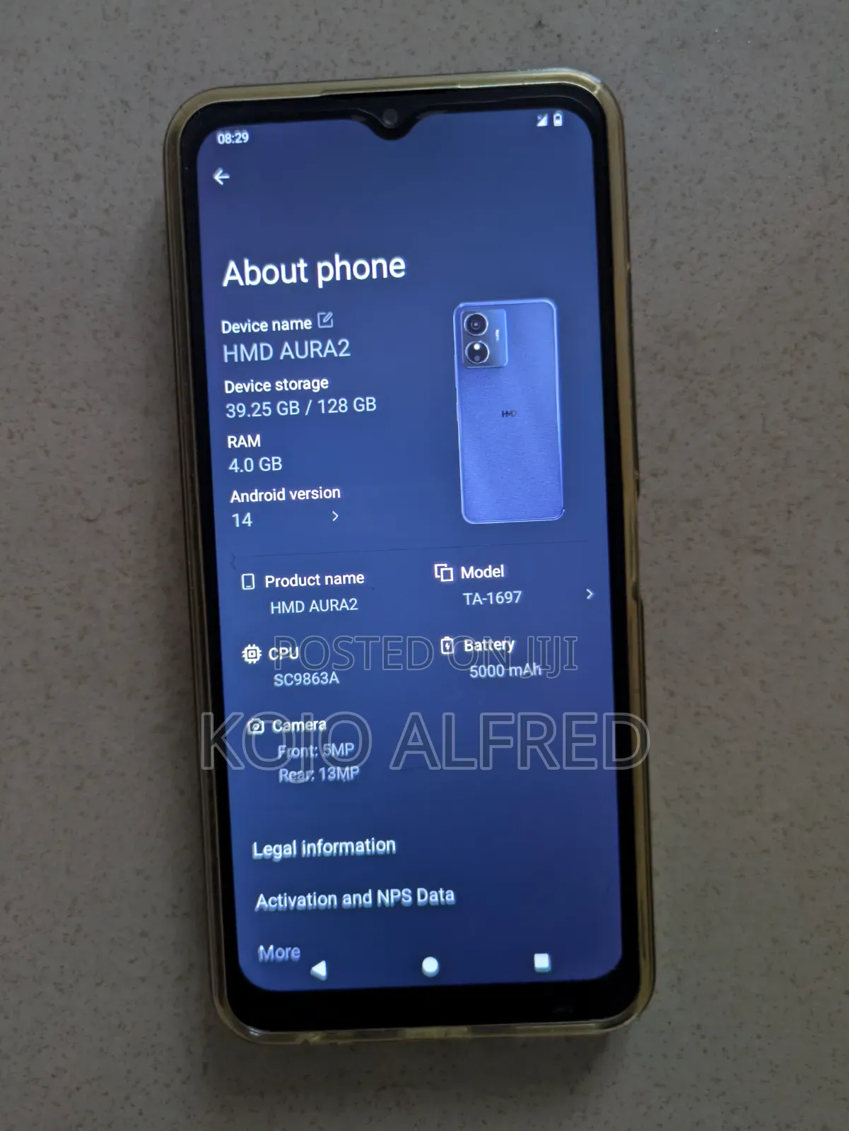 HMD Aura 2 256 GB Gray