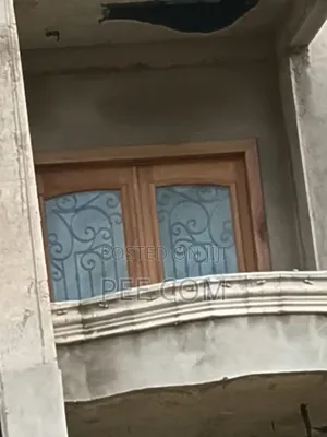 Special Wooden Door (With Metal Designing and Glass Framing )