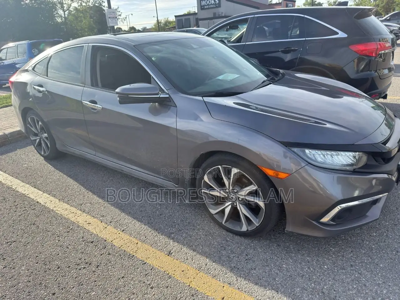 Honda Civic Touring Coupe 2019 Gray