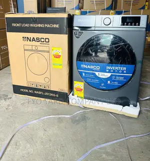 Full Automatic Nasco Front Load 12kg Inverter Type Washing Machine