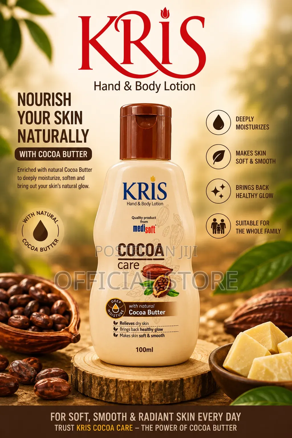 Kris Cocoa Care Hand Body Lotion (100ml)
