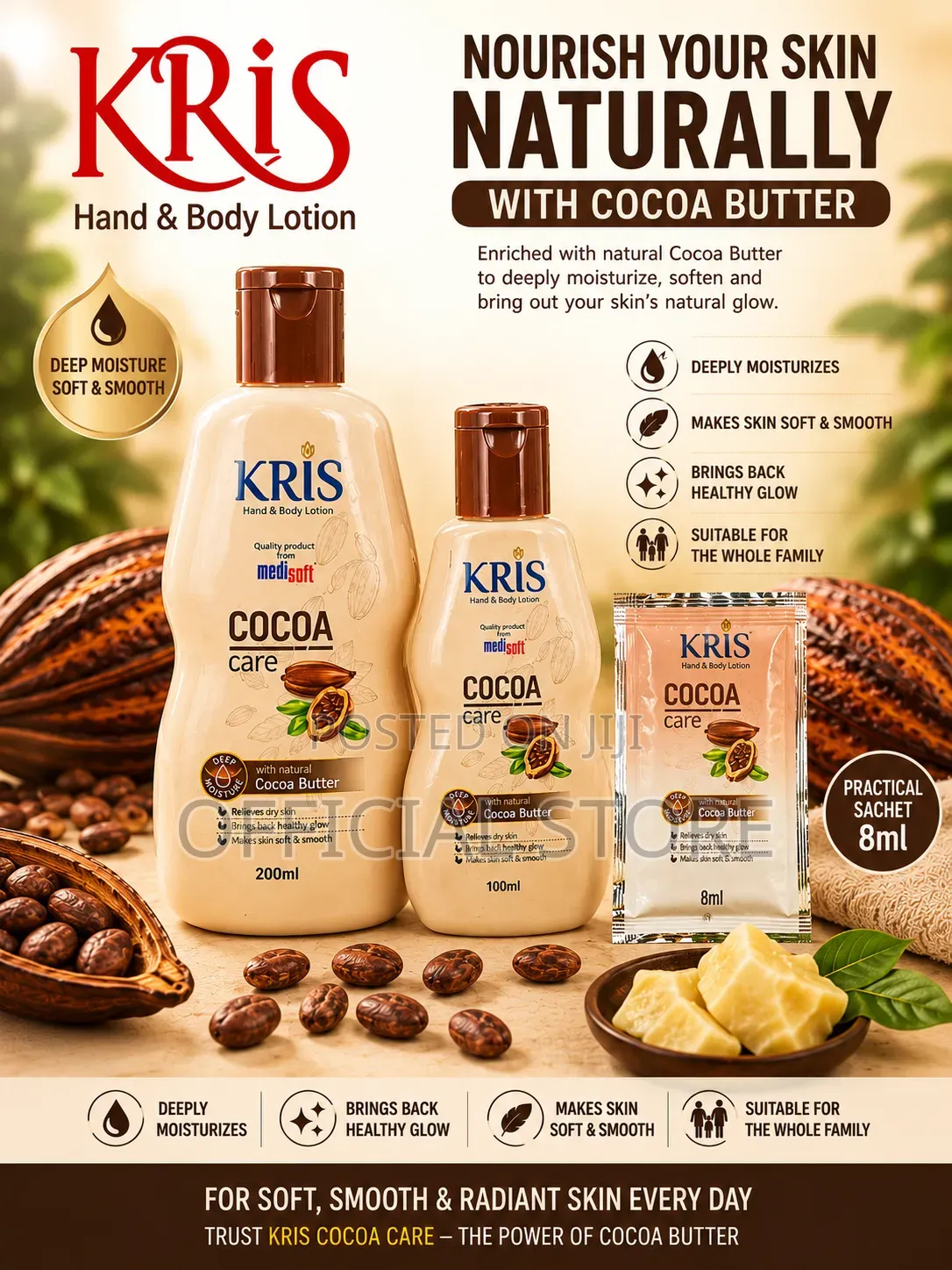 Kris Cocoa Care Hand Body Lotion (100ml)