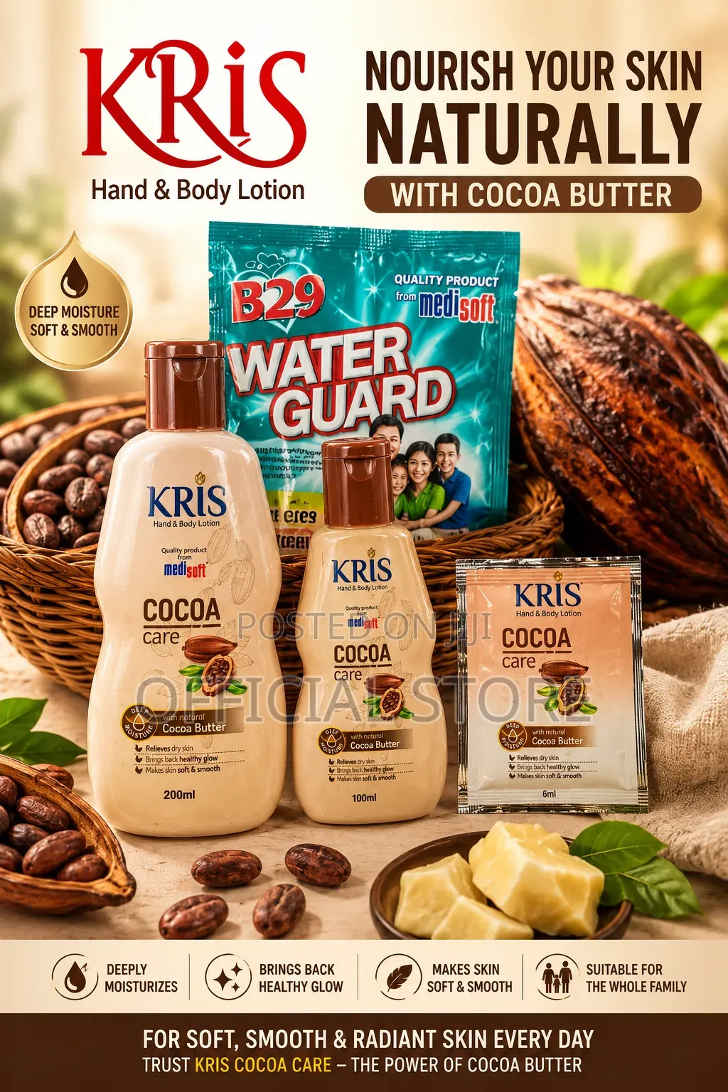 Kris Cocoa Care Hand Body Lotion (100ml)