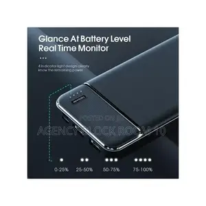 10000mah Power Charge Bank Compact LCD Black