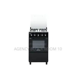 Bruhm BGC-5540ib 4 Burner Gas Cooker - Glass Top - Black