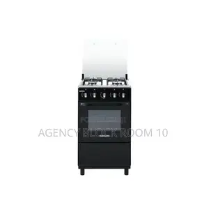 Bruhm BGC-5540ib 4 Burner Gas Cooker - Glass Top - Black