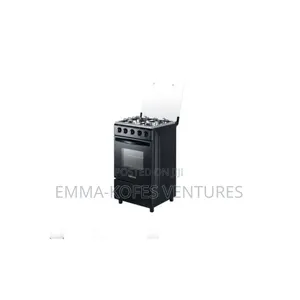 Bruhm BGC-5540ib 4 Burner Gas Cooker - Glass Top - Black