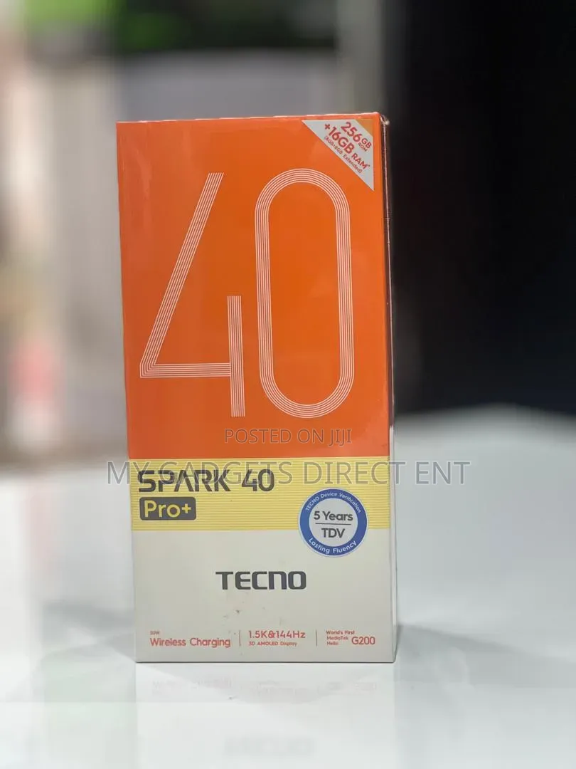 New Tecno Spark 40 Pro+ 256 GB Black