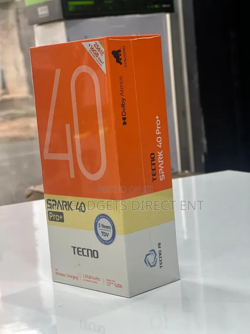 New Tecno Spark 40 Pro+ 256 GB Black