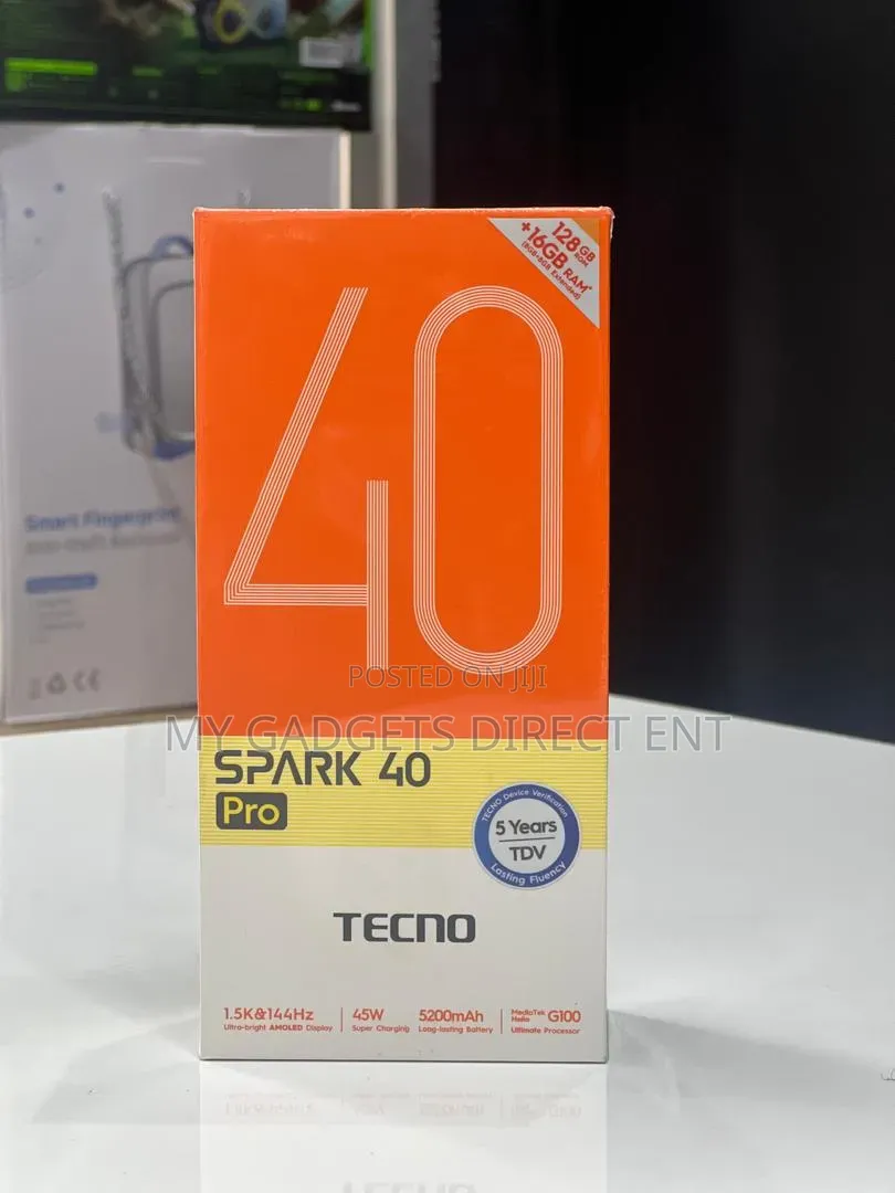 New Tecno Spark 40 Pro 128 GB Black