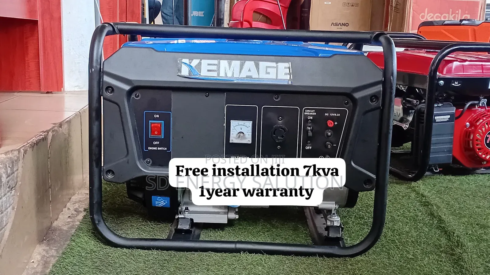 Kemage 7kva Petrol Generator–Hevy Duty Generator for Everyday Use 7kva