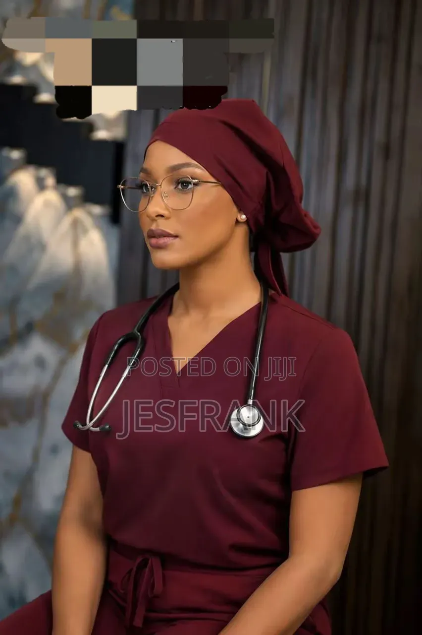 Scrubs and Scrub Caps Set