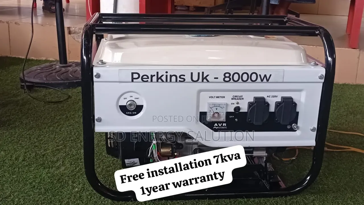 Original Perkins 7kva Petrol Generator – High Performance 7kva