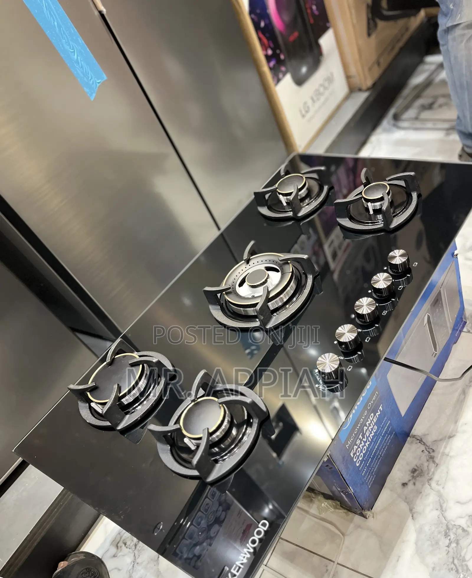 Super Classic Kenwood 5 Gas Hob(Tempered Glass)