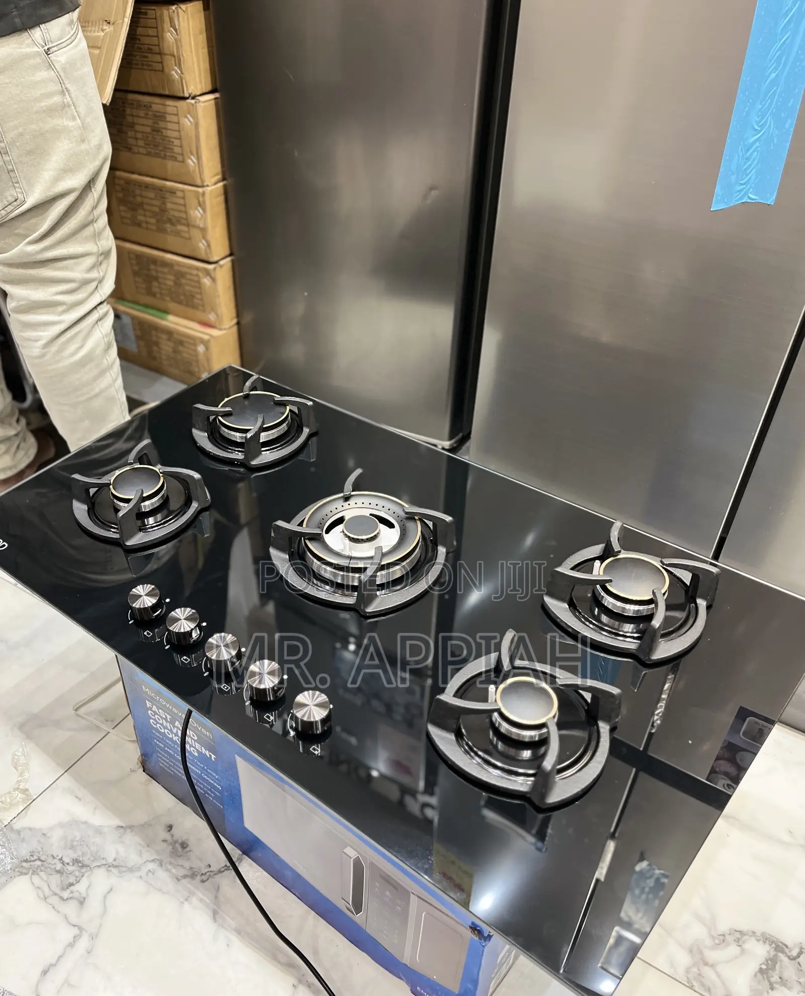 Super Classic Kenwood 5 Gas Hob(Tempered Glass)