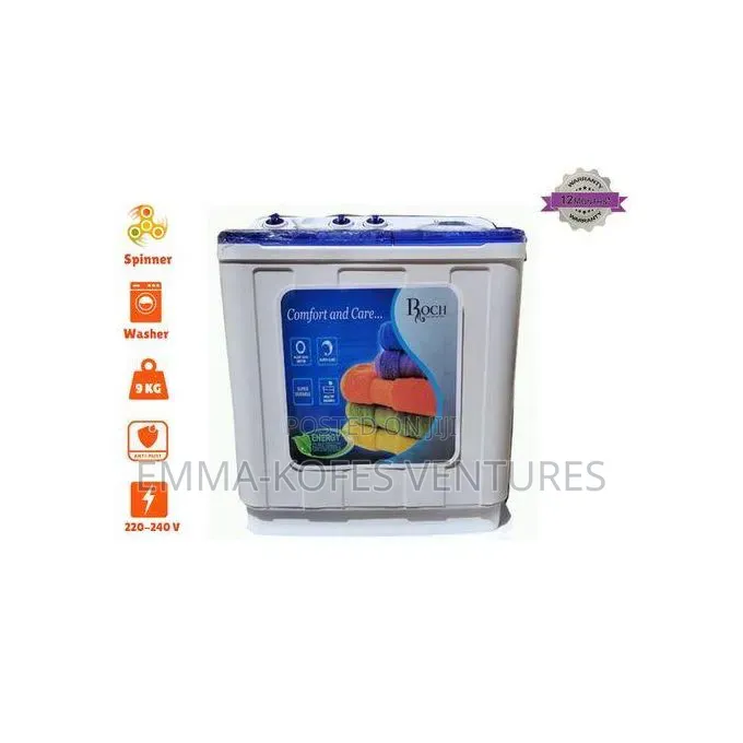 7kg Twin Tub Semi Automatic Washing Machine - RWM 910tt-J(W)