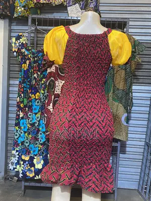 African Print Elastic Dresses