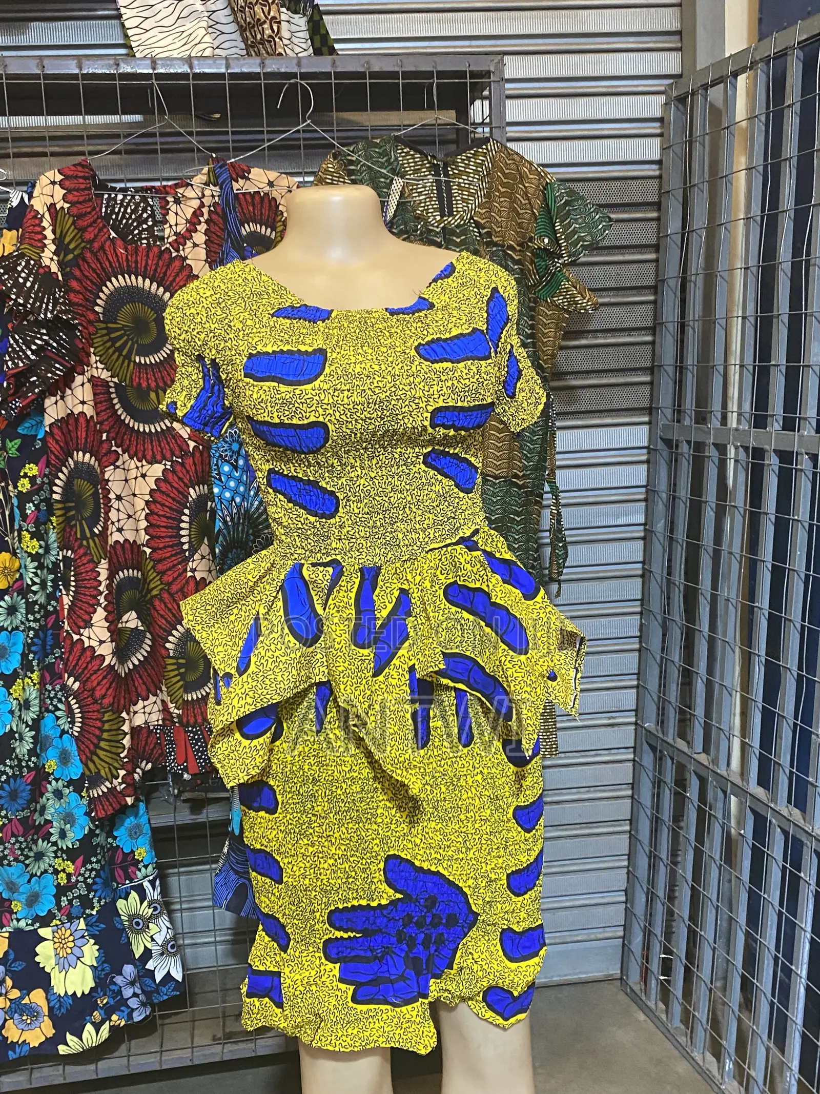African Print Elastic Dresses