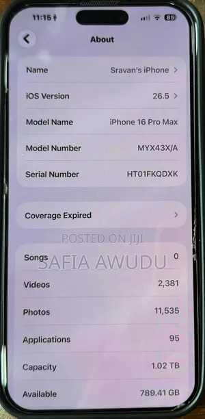 Apple iPhone 16 Pro Max 1 TB Black