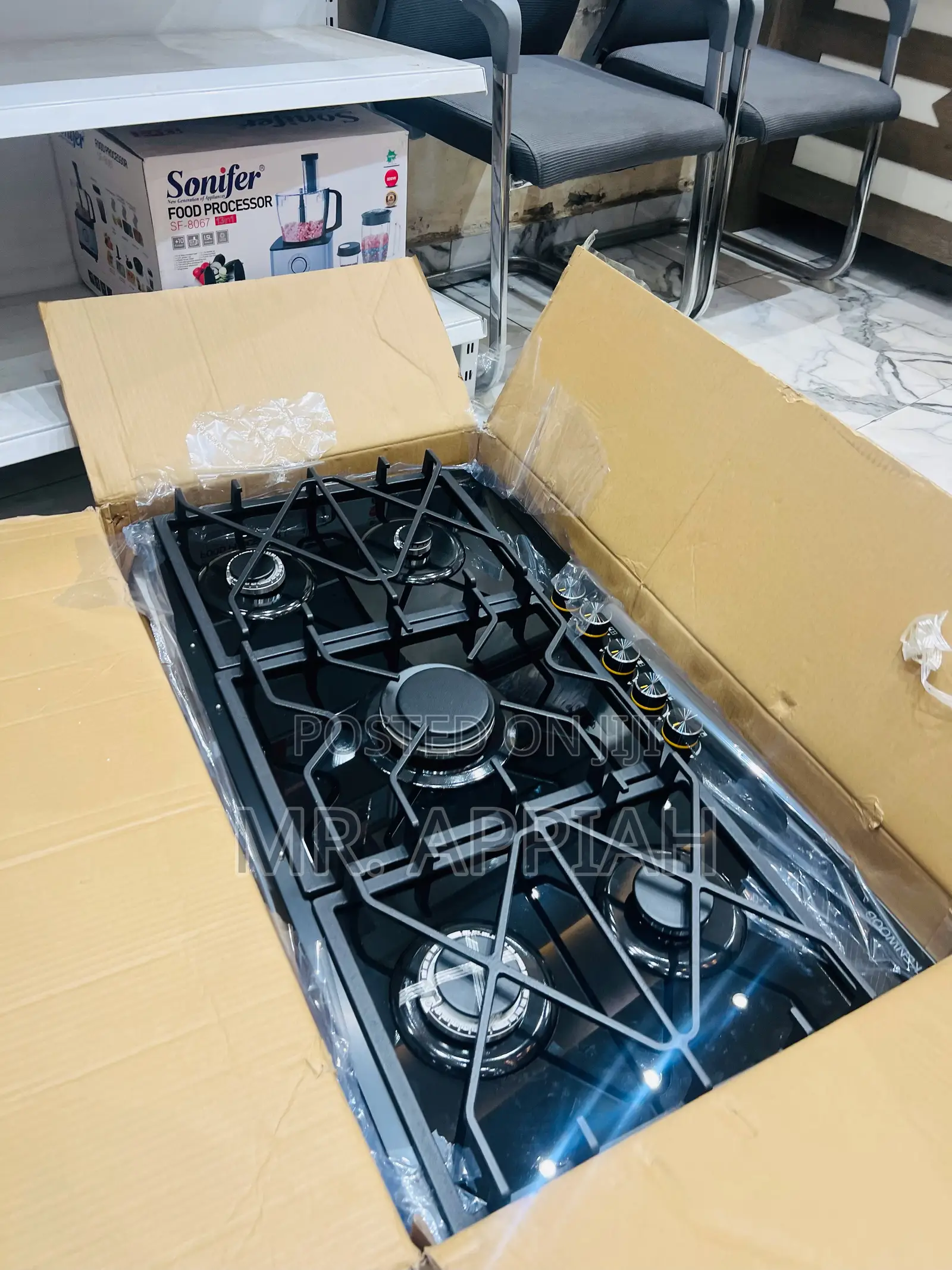 Lovely Kenwood 90cm 5 Gas Built in Hob(Black)