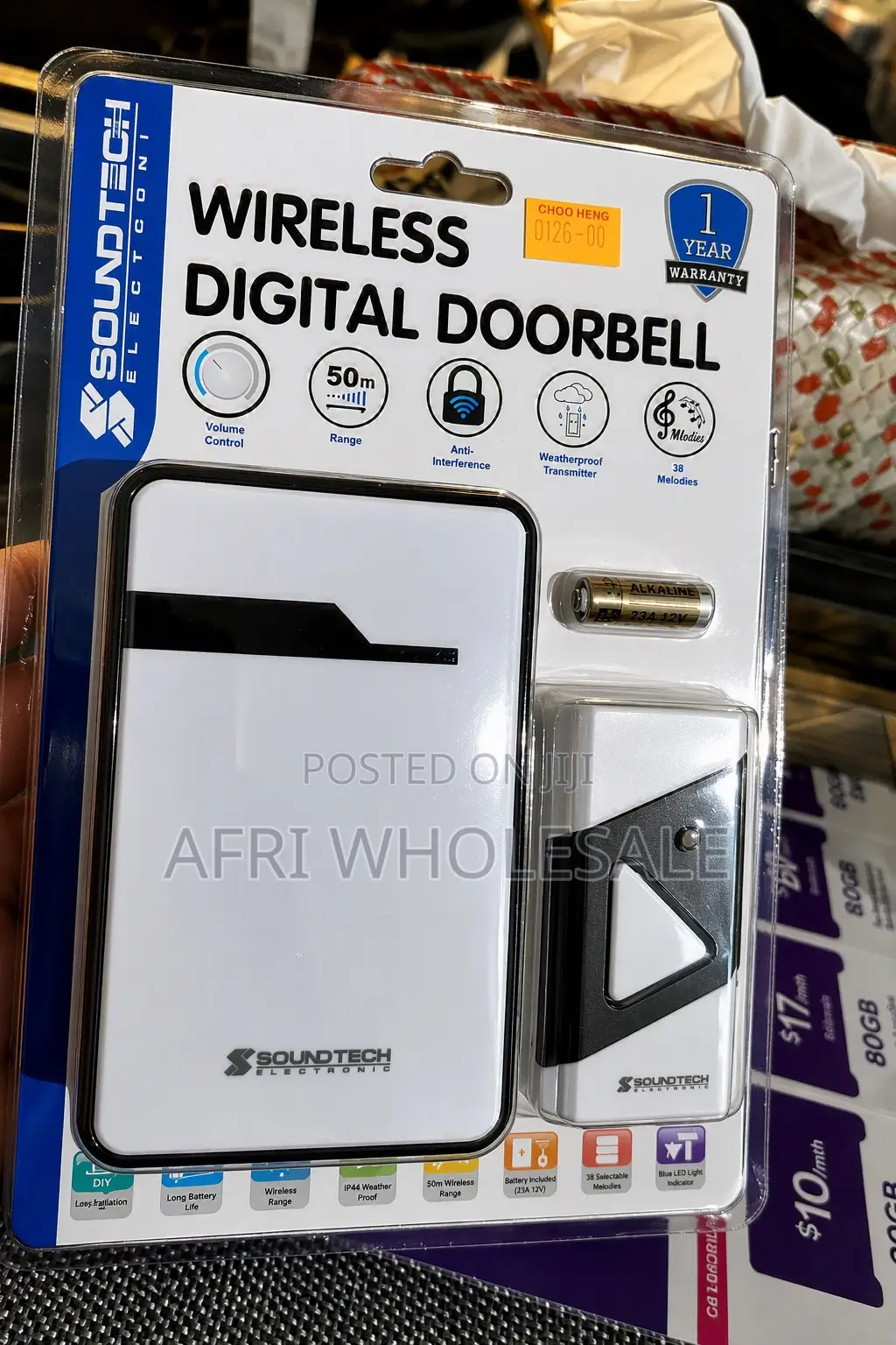 Wireless Waterproof Battery Intelligent Doorbell Remote Control