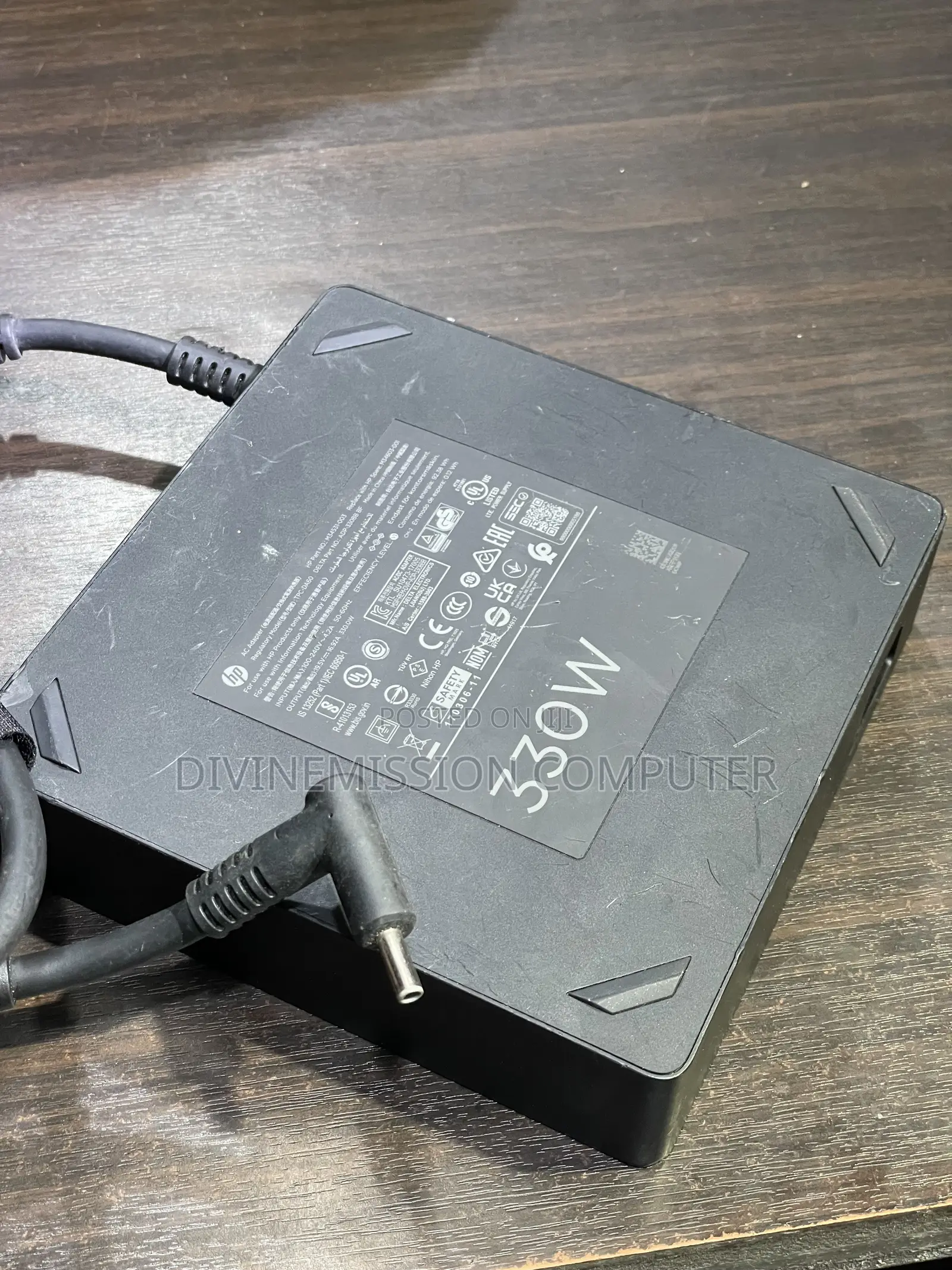 Hp Omen Blue Pin Charger 19.5v-16.92a 330.0w Uk Used Original