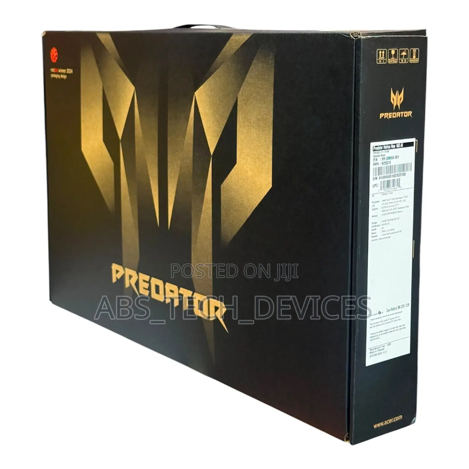 New Laptop Acer Predator Helios 16 AI 16GB Intel Core Ultra 9 SSD 1T